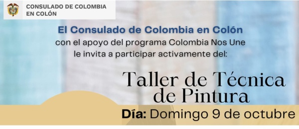 Consulado de Colombia en Colón invita al taller "Técnica de Pintura de Sombrero" 