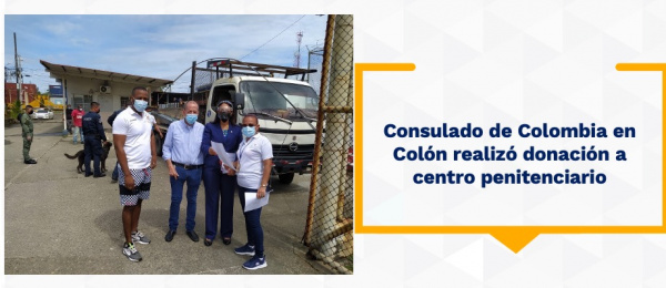 Consulado en Colón realizó donación a centro penitenciario