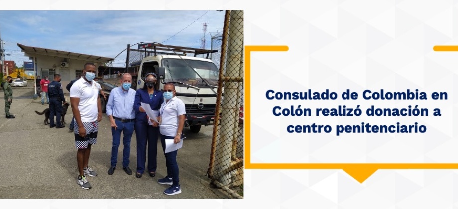 Consulado en Colón realizó donación a centro penitenciario